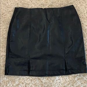 Pleather skirt